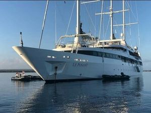 Barco de lujo Le Ponant llega por vez primera a Bah&#237;a de las &#193;guilas 