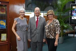 Floriana Piña Ortega, José Alcántara Almánzar y Marisun Ortega Jiménez.