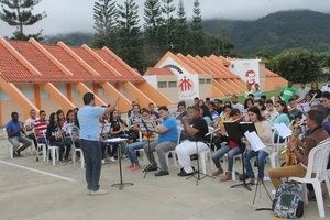 Las instalaciones del Centro Salesiano Pinar Quemado fueron propicias para la realización de este segundo encuentro de formación musical, ejecutado por el Ministerio de Cultura y la Dirección de Escuelas Libres.