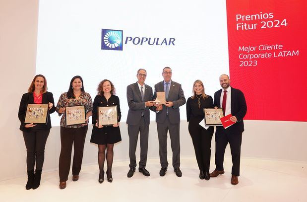 Banco Popular, reconocido por Iberia como empresa corporativa más destacada.