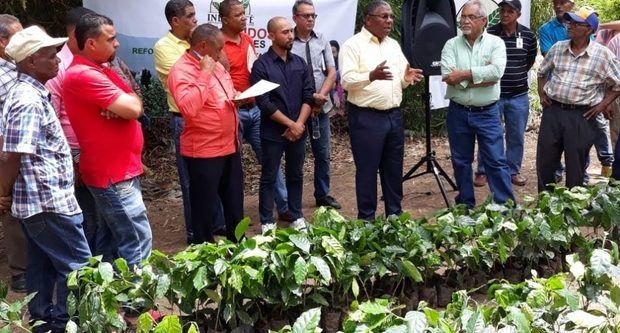 El director ejecutivo del INDOCAFE, ingeniero agrónomo Marino Suarez Joran, ofrece detalles sobre la información. 