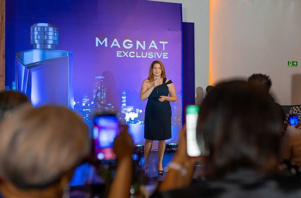 Ingrid Isidor presenta nueva fragancia Magnat Exclusive.
