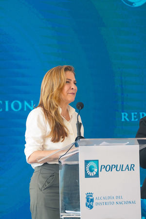 La alcaldesa del Distrito Nacional, Carolina Mejía.