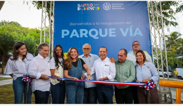Alcaldía del DN y Cervecería inauguran el Parque Vía en Los Ríos