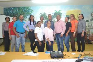 Integrantes del comité coordinador de los municipios de las provincias Dajabón y Montecristi sobre cambio climático escogido durante el evento. (Foto:Cortesía).