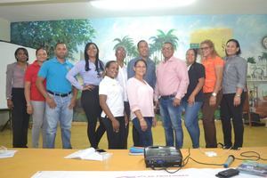 Integrantes del comité coordinador de los municipios de las provincias Dajabón y Montecristi sobre cambio climático escogido durante el evento. (Foto:Cortesía).