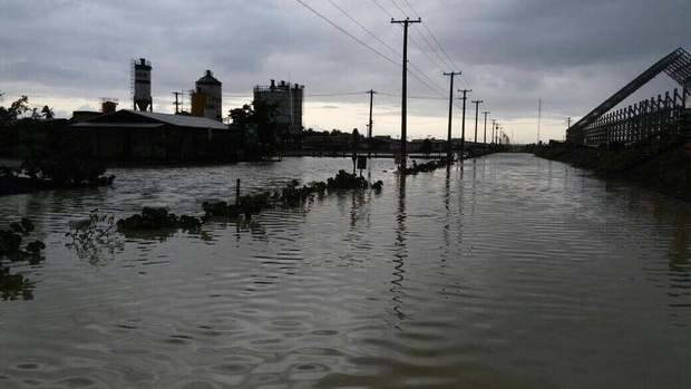 Inundaciones en Punta Catalina. 