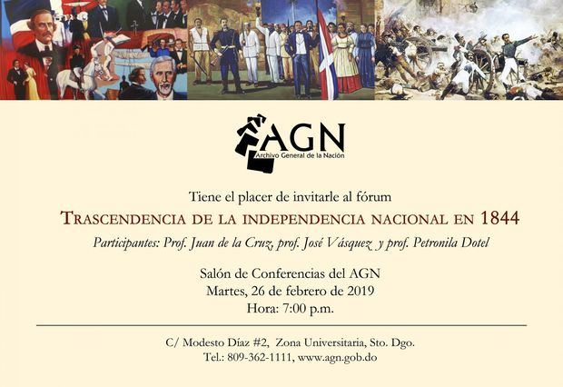 Invitación Independencia Nacional.
