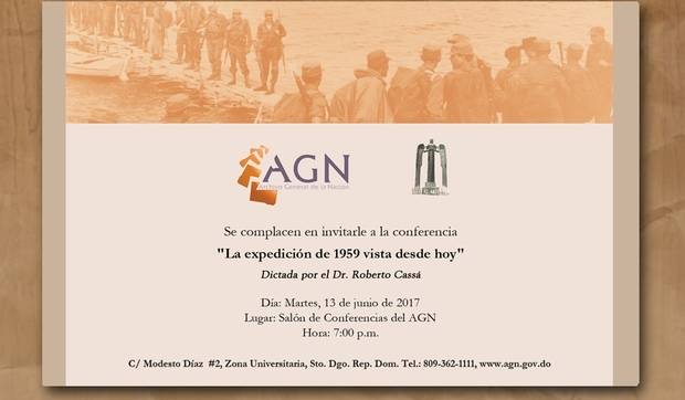 "La expedición de 1959 vista desde hoy", conferencia de Roberto Cassá en el AGN
