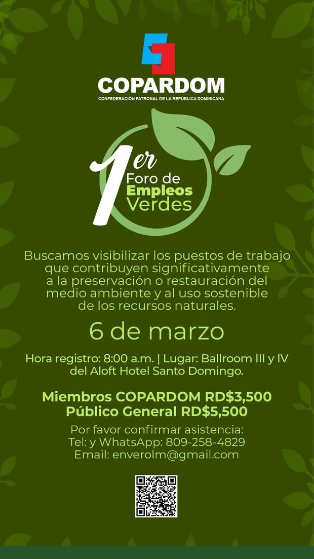 Invitación 1er. Foro Empleos Verdes 2024.