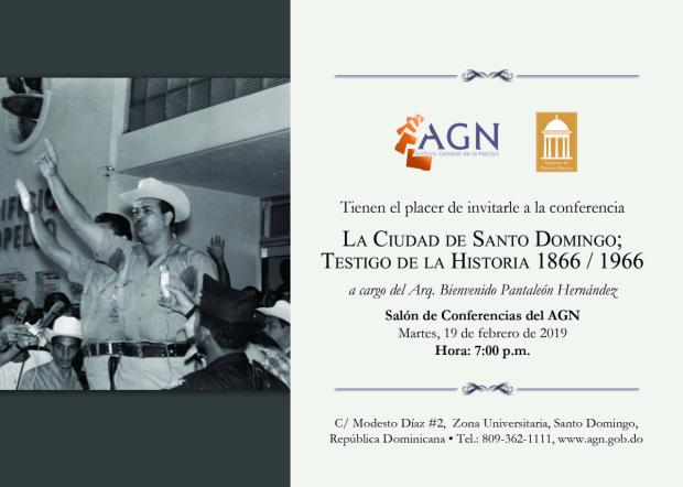 Conferencia: La ciudad de Santo Domingo.
