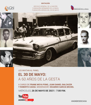 Invitan al panel: "El 30 de mayo: a 60 años de la gesta" el 26 de mayo en el AGN 