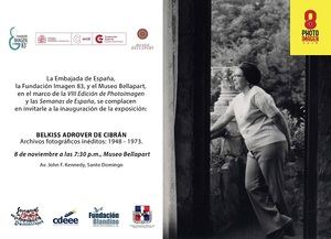 Invitación de la exposición fotográfica