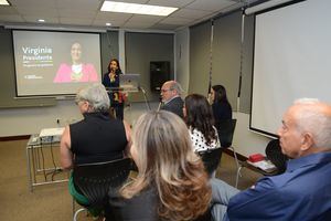 Virginia Antares Rodríguez Grullón, candidata presidencial por el partido Opción Democrática (OD), presentó su propuesta a los agentes económicos.