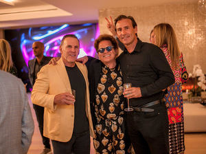 Jim Ferraro, Romero Britto y Nicolas Delrieu.