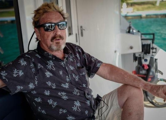 John McAfee, el multimillonario y fundador de una compañía de antivirus capturado en Puerto Plata esta semana.