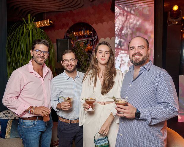 Jonathan Najja, Michael Najjar, Isabella Braschi y Luis Emilio Velutini.