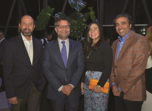 José Cáceres, Alberto Cruz, Betsy Díaz y Carlos Mejía.