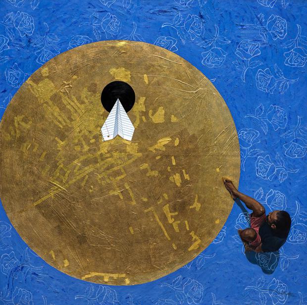 Jose Almonte, Round carpet of pleasure 54 x 54