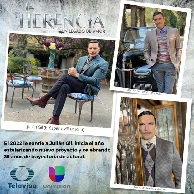 El actor estelariza 'La Herencia', nueva telenovela del productor Juan Osorio y Roy Rojas que pronto estrena en la pantalla de Televisa y Univision. 