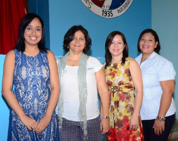 Keila Ulloa, Sonia Perozo, Ana Verónica Rodríguez y Claribel Tejeda