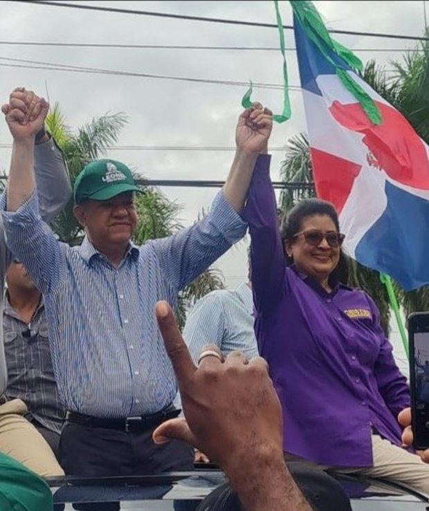 Leonel Fernández y Cristina Lizardo.