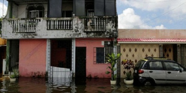 Sectores inundados por las lluvias