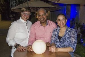 Laura Valerio, Francisco Queliz y Emma Valdez