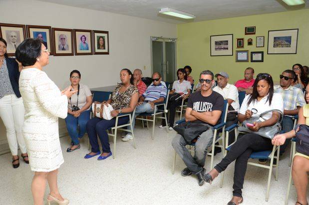 No videntes presentes en la charla.