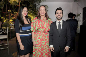 Gina Liriano, Mónica Rojas y Manuel José Matos.