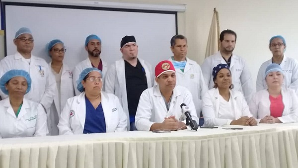 Equipo médico que participó en la jornada