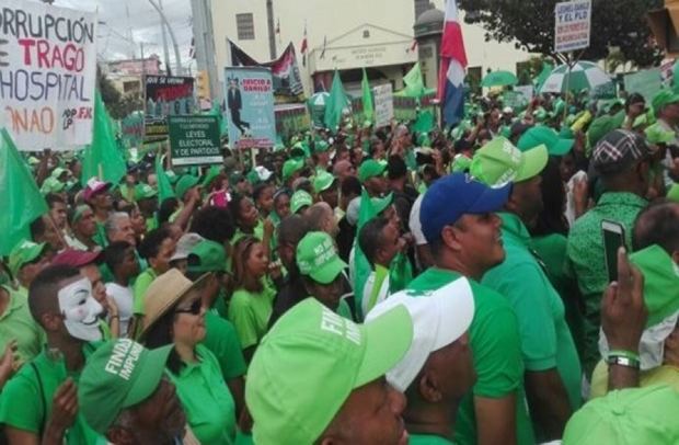 Marcha Verde frente al Palacio Nacional