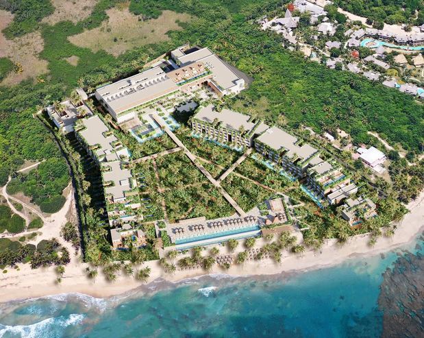 Vista aérea del Hotel Marriott Punta Cana.