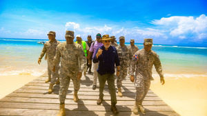 Medio Ambiente continúa labores de recuperación de Isla Saona tras el paso de Fiona