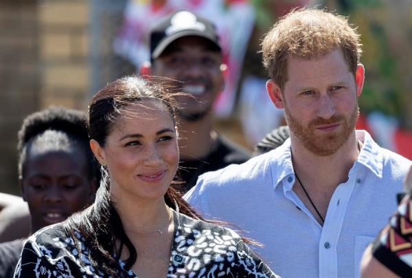 El príncipe Enrique y su esposa Meghan. 