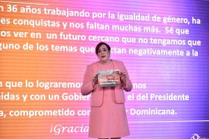 Janet Camilo presenta avances en materia de igualdad en los seis años de gobierno