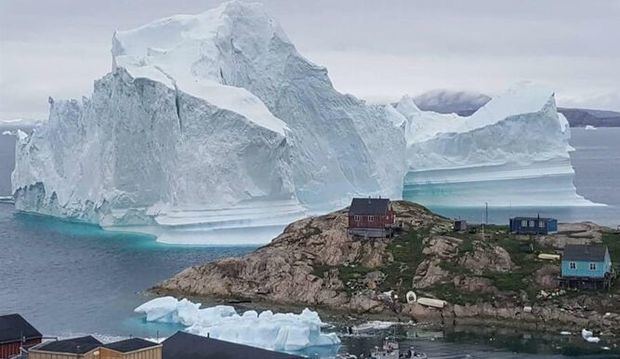 Casquete glaciar en Groenlandia.