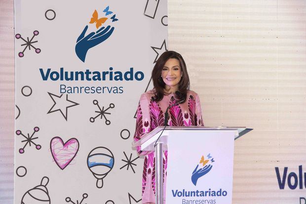 Noelia García de Pereyra, presidenta del Voluntariado Banreservas.
