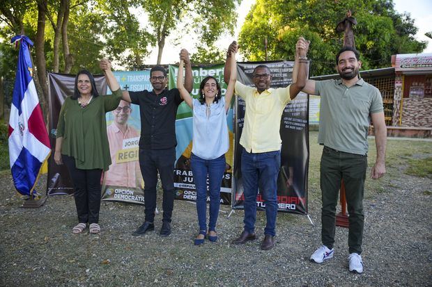 
Opción Democrática presenta candidaturas en Santo Domingo Norte.