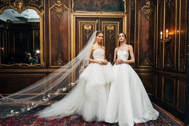 Oscar de la Renta presenta en Nueva York colección de novias para otoño 2020.