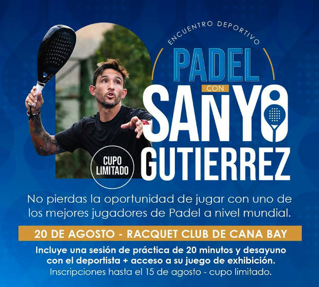 Pádel - Sanyo Gutiérrez.