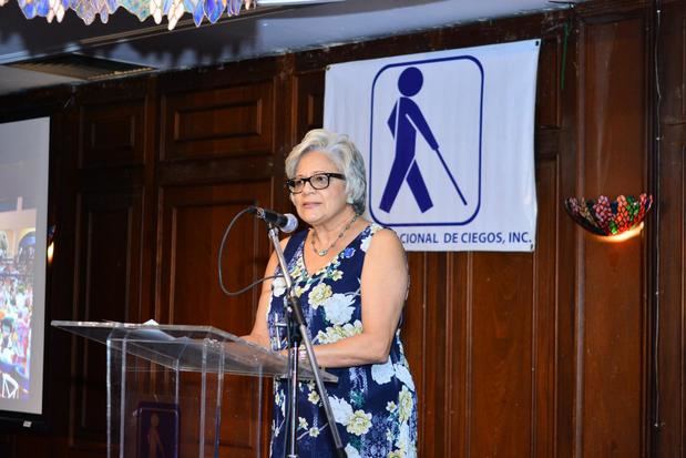 Sofía Castillo de Reyes, presidenta del del Patronato Nacional de Ciegos, filial Santiago. 
