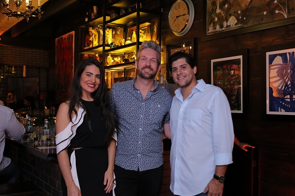 Sarah López, Fraser Campbell y Munir Dagher