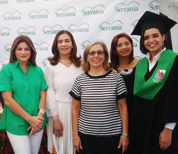 Paola Rainieri, Arisleida Tineo, Maribel Pichardo, Yocelin García y Yeirelin Stefani Rosario.