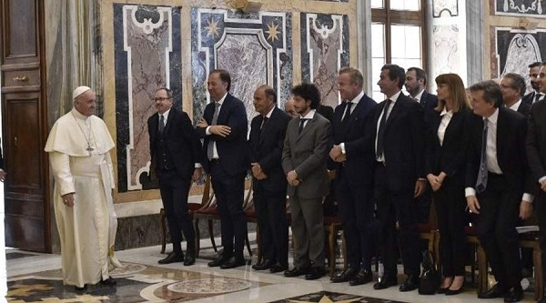 Papa Francisco en encuentro con periodistas