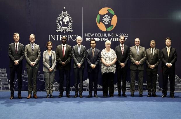 Delegados de la República Dominicana y Embajada Dominicana en la India participan en 90va Asamblea General de la Interpol en Nueva Delhi.