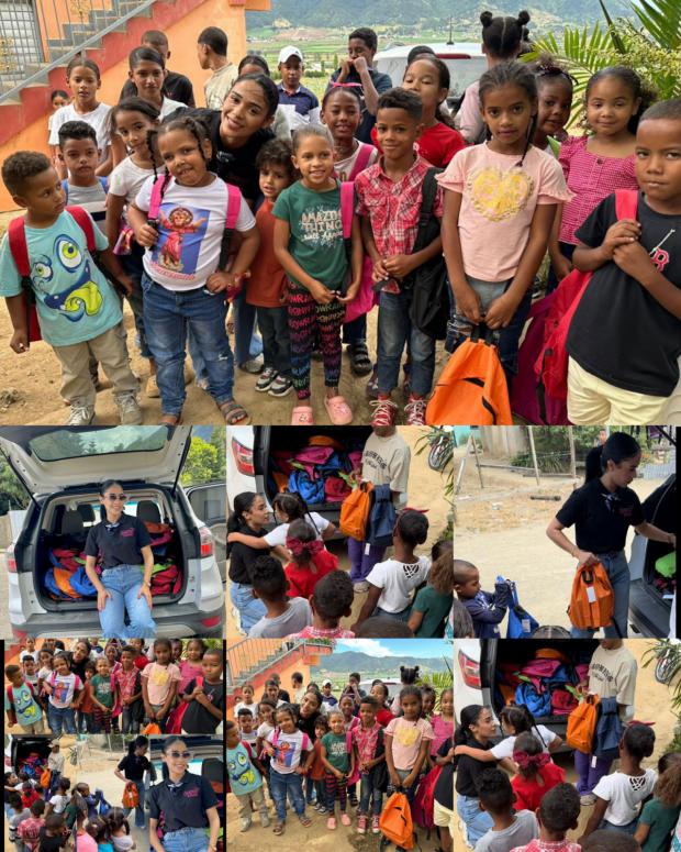 Steffany Constanza llena de alegría a los más pequeños de su ciudad natal