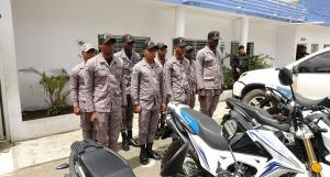 Policía refuerza con motocicletas y agentes seguridad en Las Terrenas