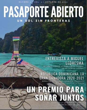 Portada de revista temática sobre Pasaporte Abierto 2021.