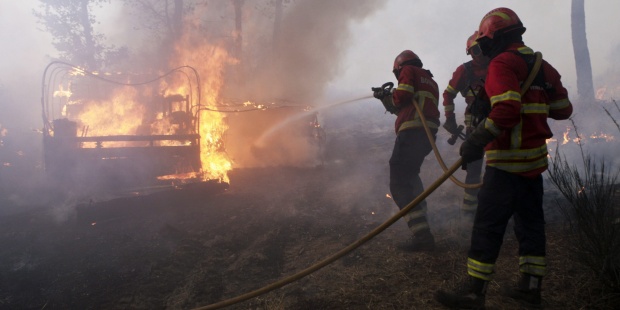 Incendio en Portugal.